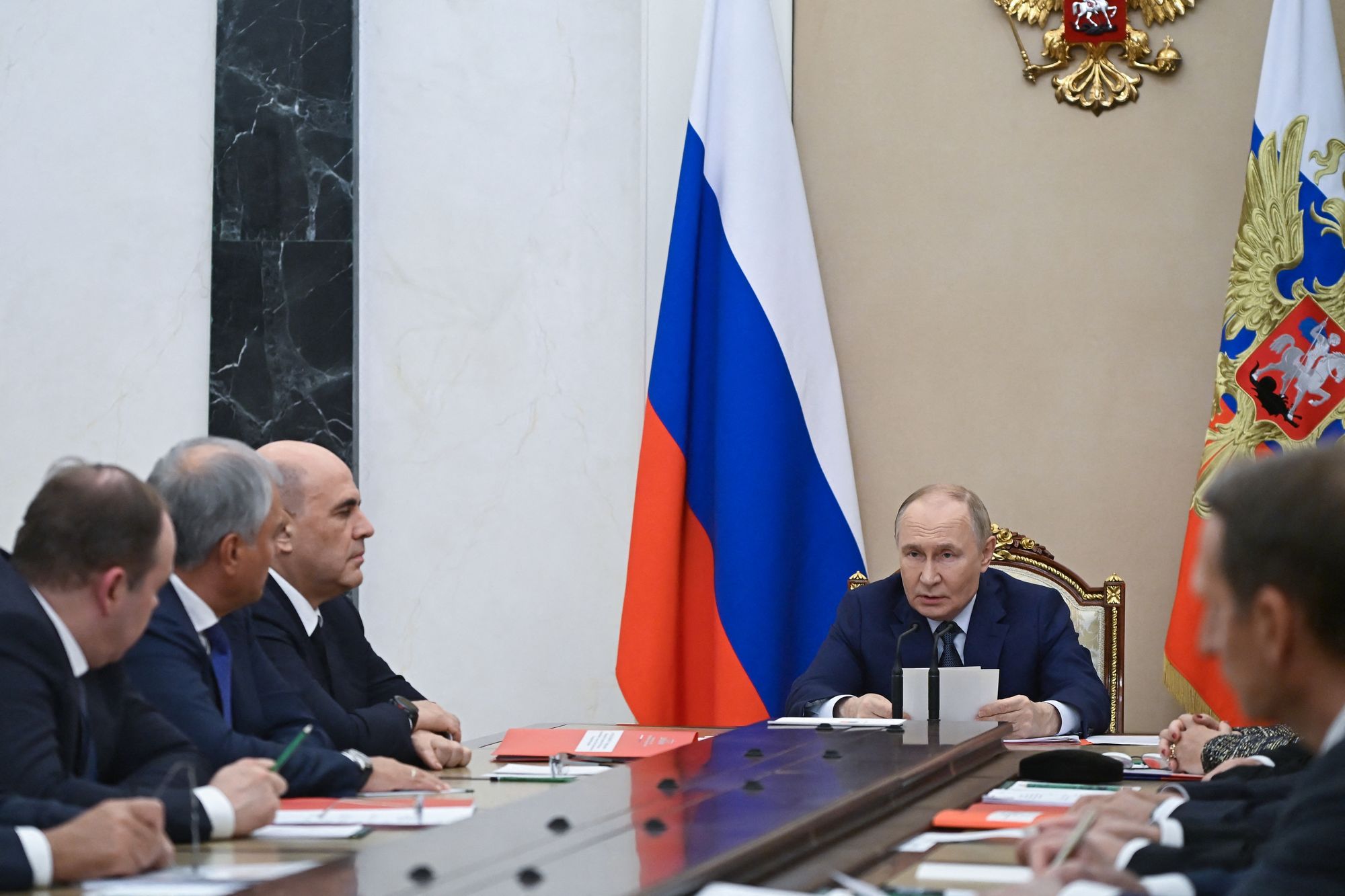 Vladimir Putin chaired a meeting of his Security Council on Monday