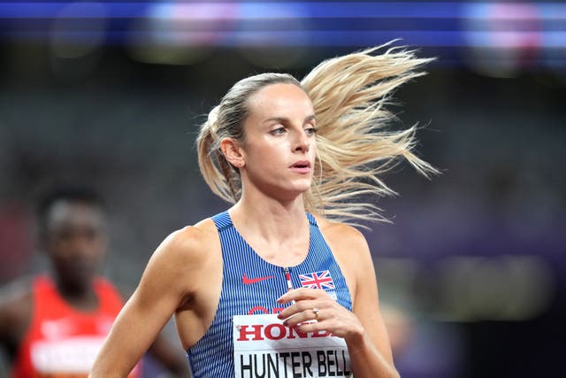 Georgia Hunter Bell admits her future races plan could depend on what distances World 1500 metres champion Faith Kipyegon opts to run (Martin Rickett/PA).
