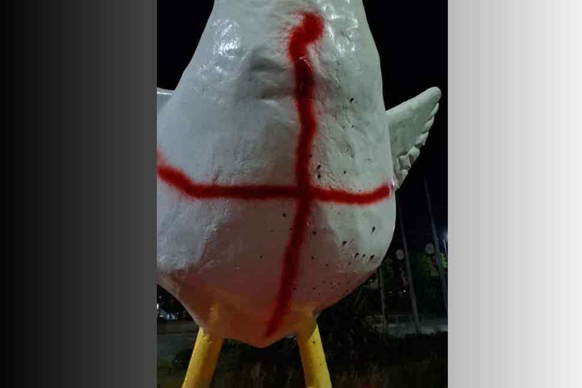 Police Appeal Following Vandalism of Nottingham's Goosey Mascot with St George's Cross