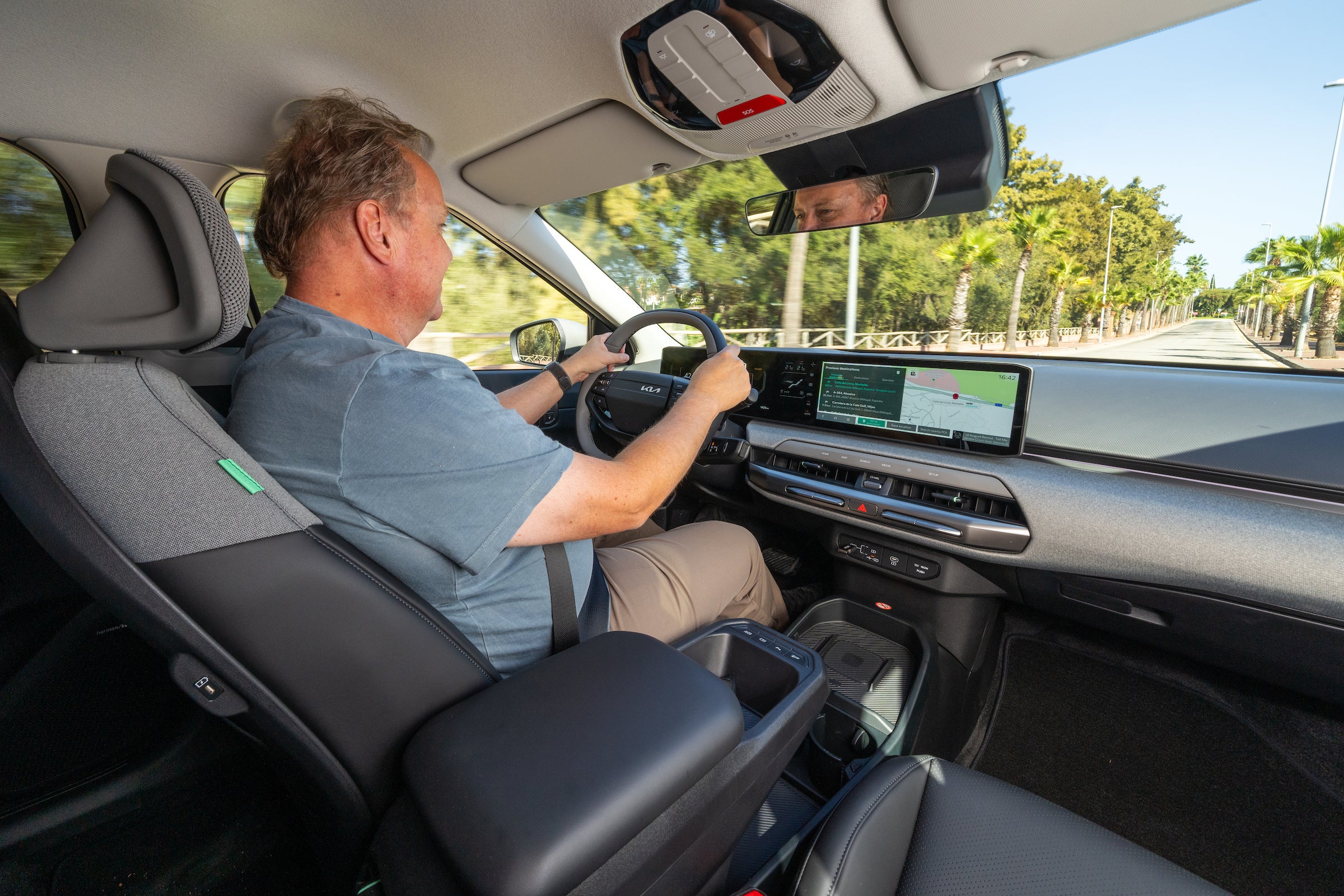 The Kia EV4 is comfortable and easy to drive