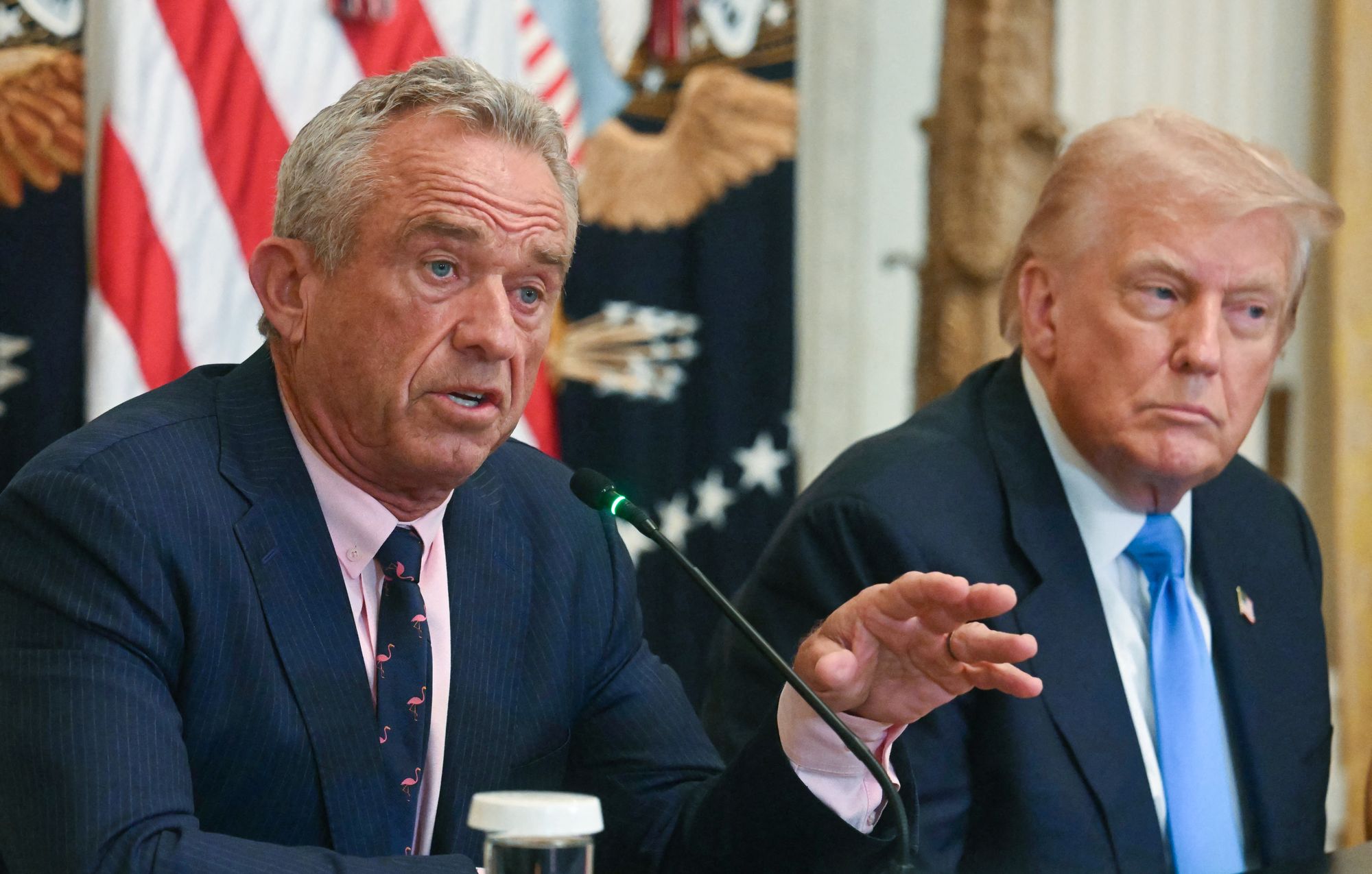 <p>US President Donald Trump and US Secretary of Health and Human Services Robert F. Kennedy Jr.</p>
