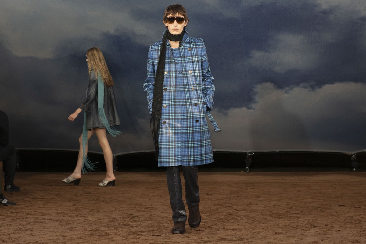 Burberry brings British nostalgia to London Fashion Week with tea-time tartan and trench coats