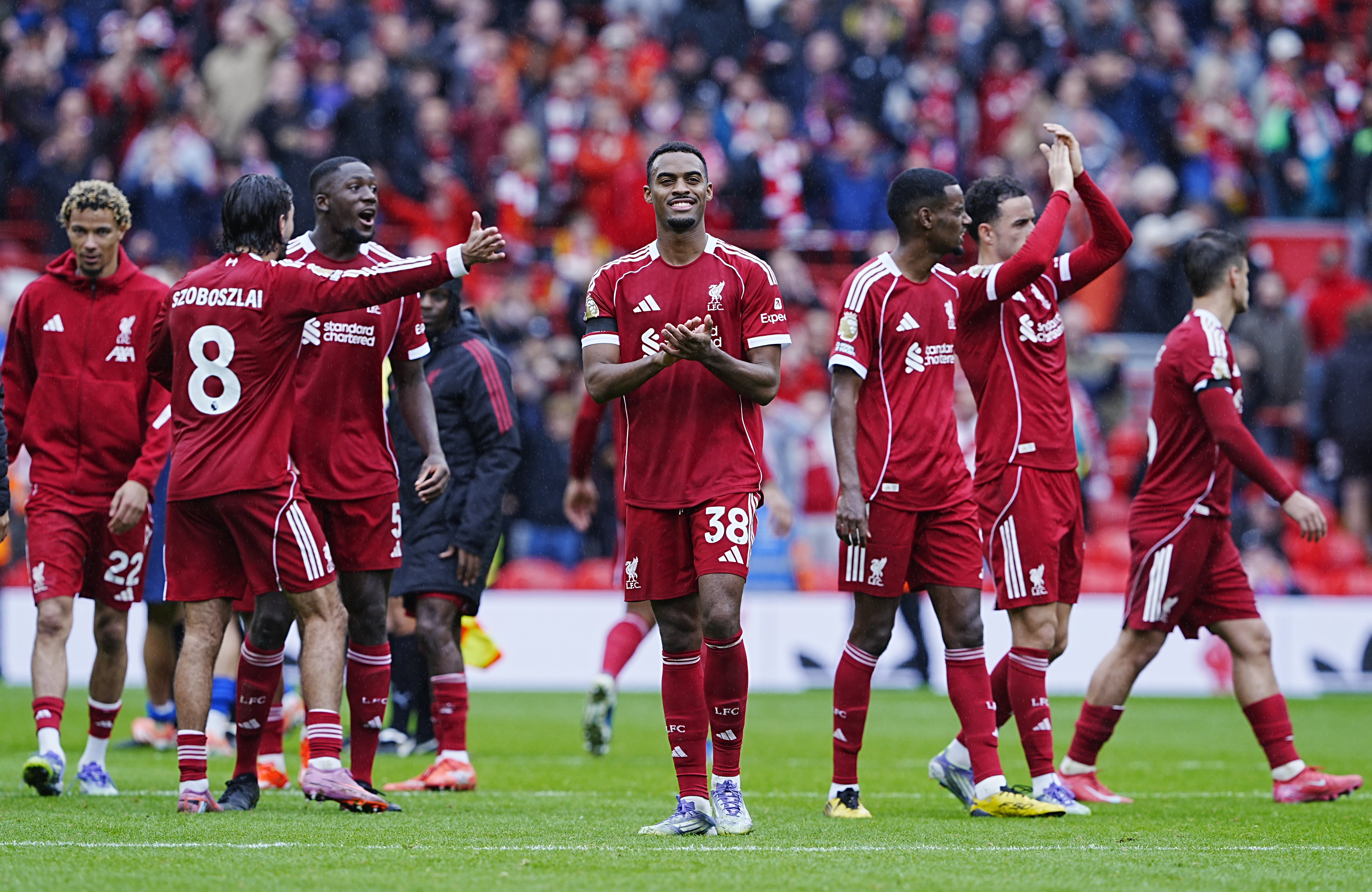 Liverpool have won all five of their opening league games (Peter Byrne/PA)