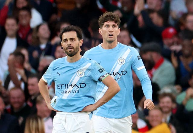 <p>Bernardo Silva does not think it was fair that Man City had to face Arsenal after just two and a half days of rest</p>