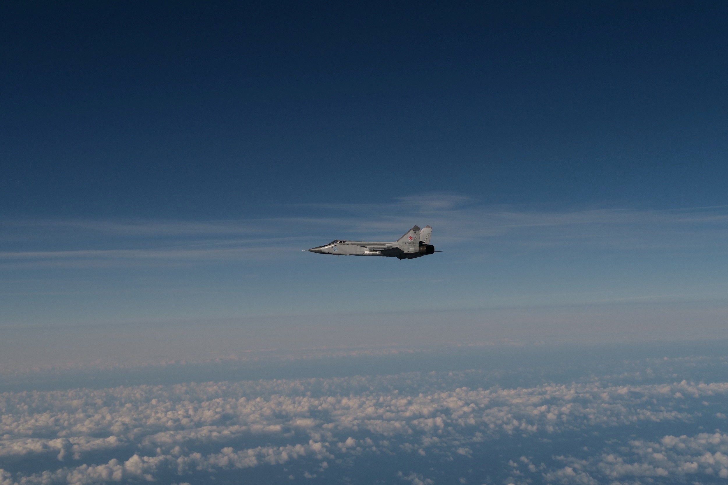 A Russian MiG-31 fighter jet that allegedly took part in the violation of Estonian airspace