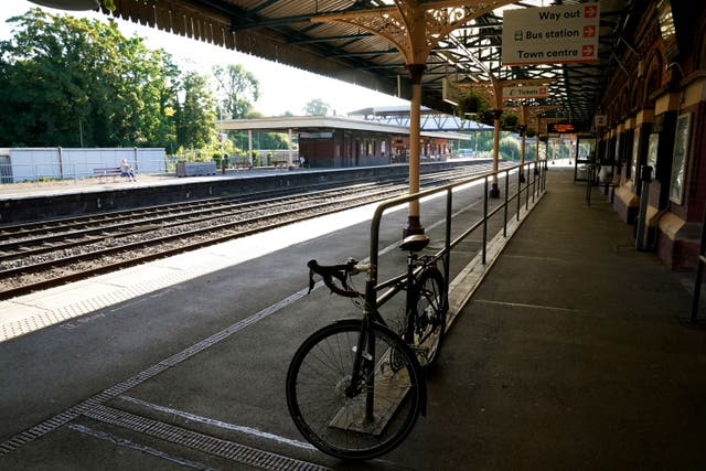A railway station (Nick Potts/PA)