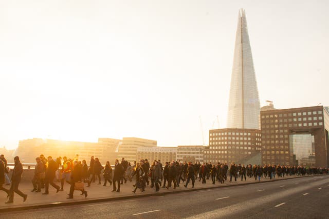The UK’s private sector saw growth to its slowest rate for four months (Dominic Lipinski/PA)