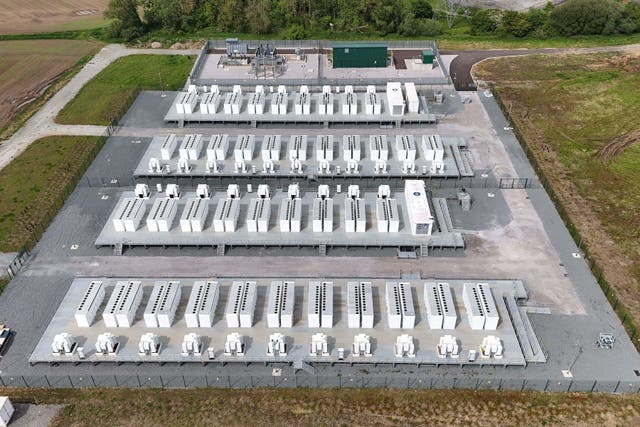 Battery energy storage systems help maximise use of green power (Alamy/PA)