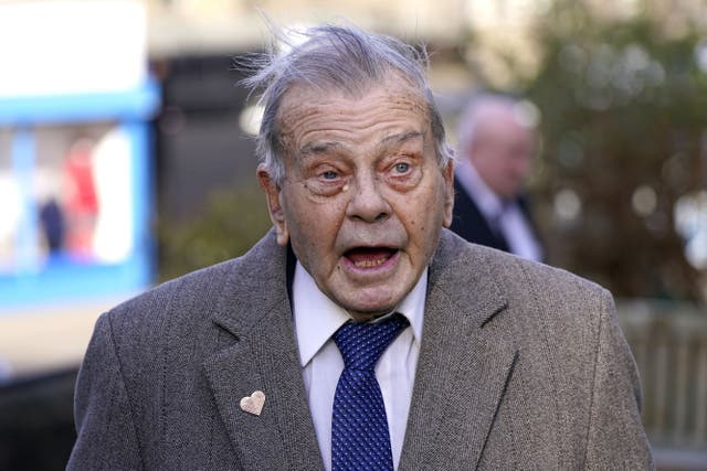 Harold “Dickie” Bird has died at the age of 92 (Danny Lawson/PA)