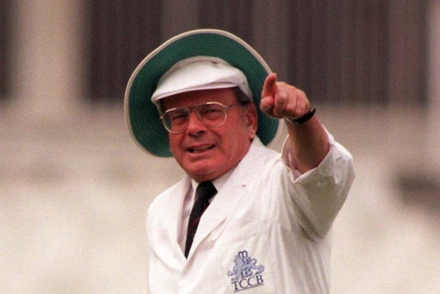 <p>Dickie Bird passed away at the age of 92 in September</p>