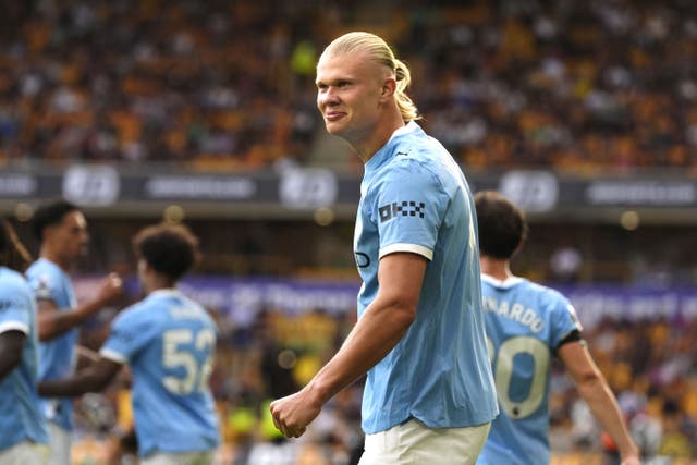 Erling Haaland has been struggling with back pain (Nick Potts/PA)