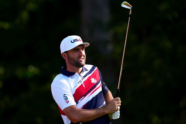 Scottie Scheffler revealed he receives calls and messages from Donald Trump (Mike Egerton/PA)