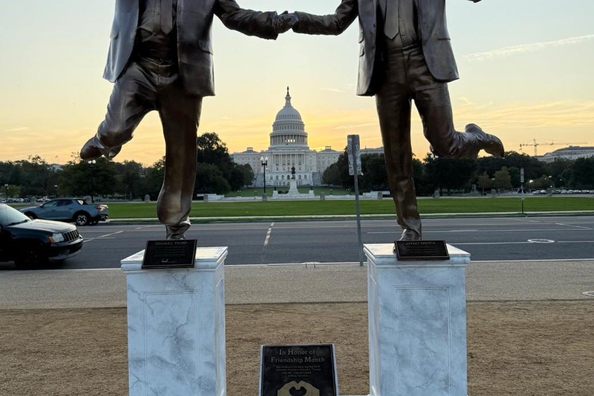 Controversial Trump-Epstein Statue Sparks Debate Near U.S. Capitol