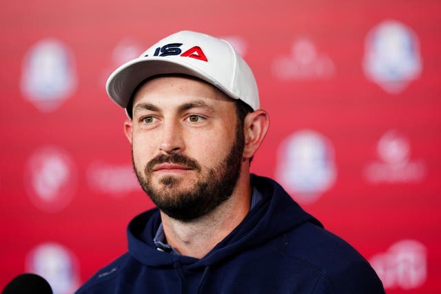 Patrick Cantlay is wearing a hat at this year’s Ryder Cup (Mike Egerton/PA)