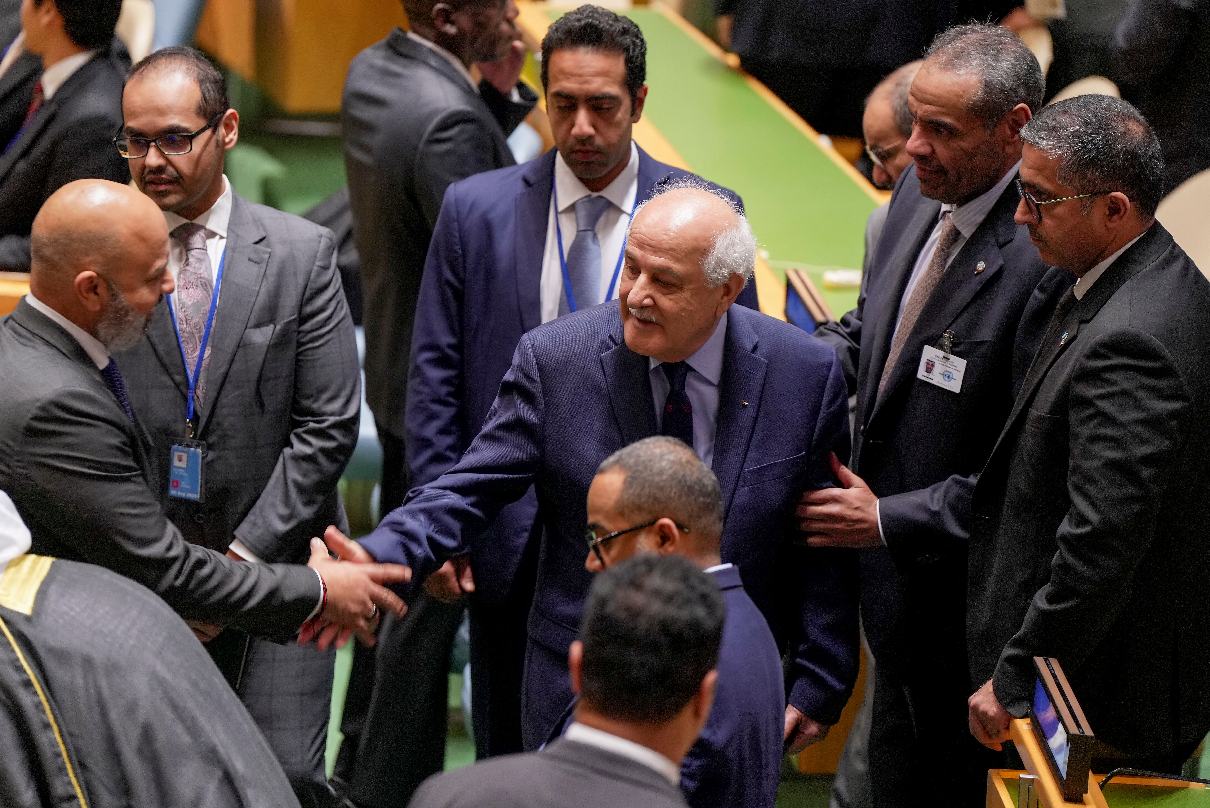 CORRECTION UN General Assembly Israel Palestinians
