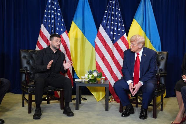 <p>Donald Trump’s change of heart followed a meeting with Volodymyr Zelensky on the fringes of the UN General Assembly</p>