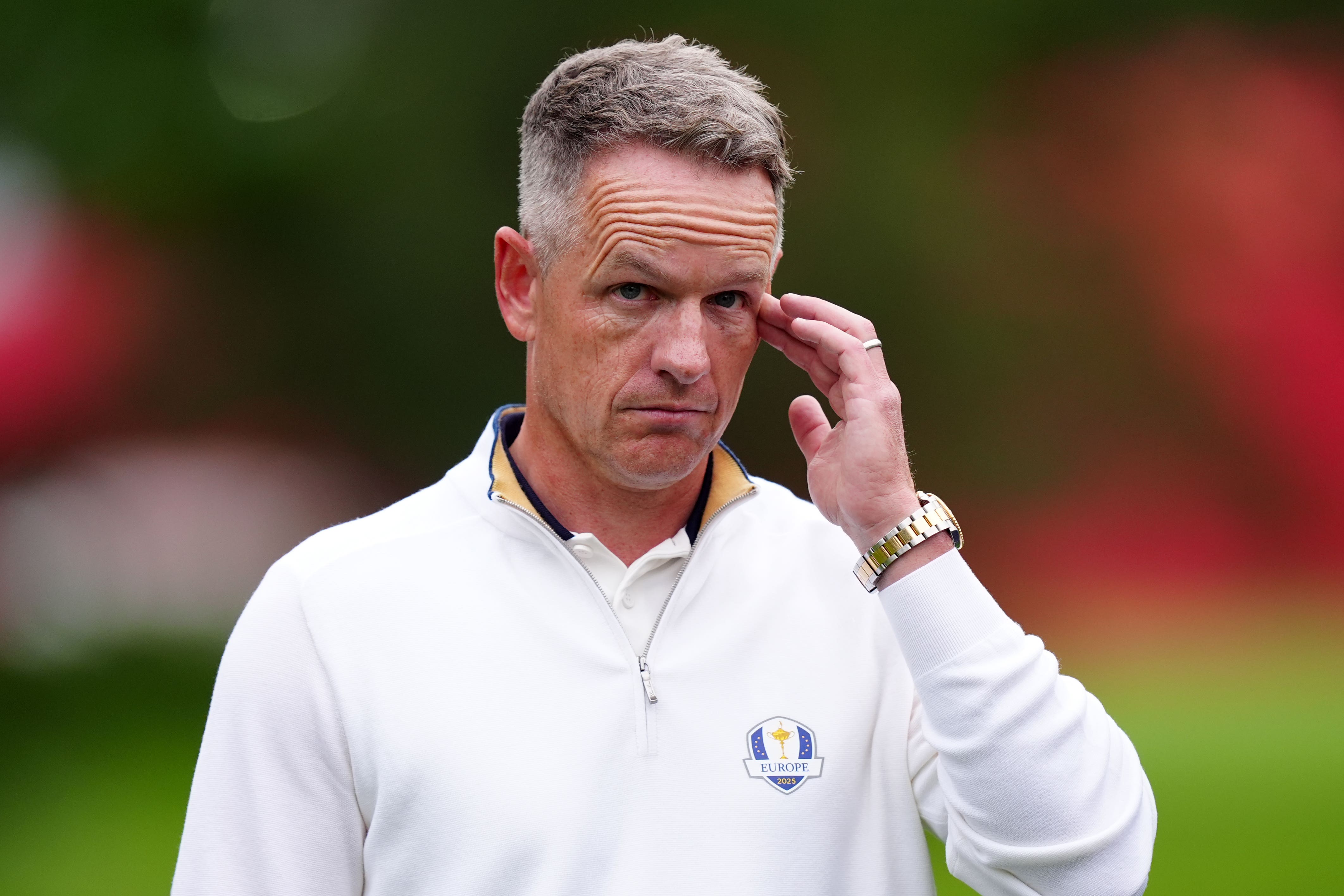 Luke Donald issued his players with virtual reality headsets ahead of the Ryder Cup (Mike Egerton/PA)