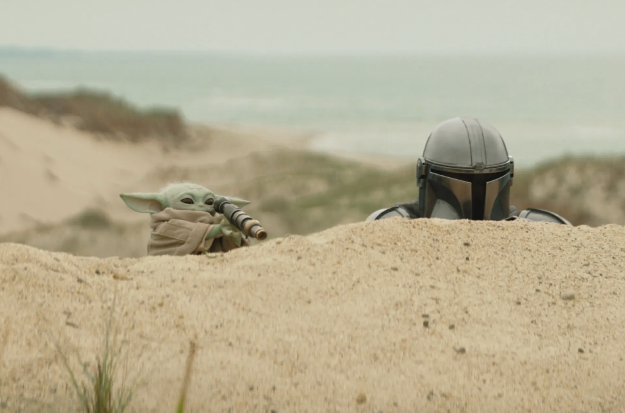 A still from ‘The Mandalorian and Grogu’
