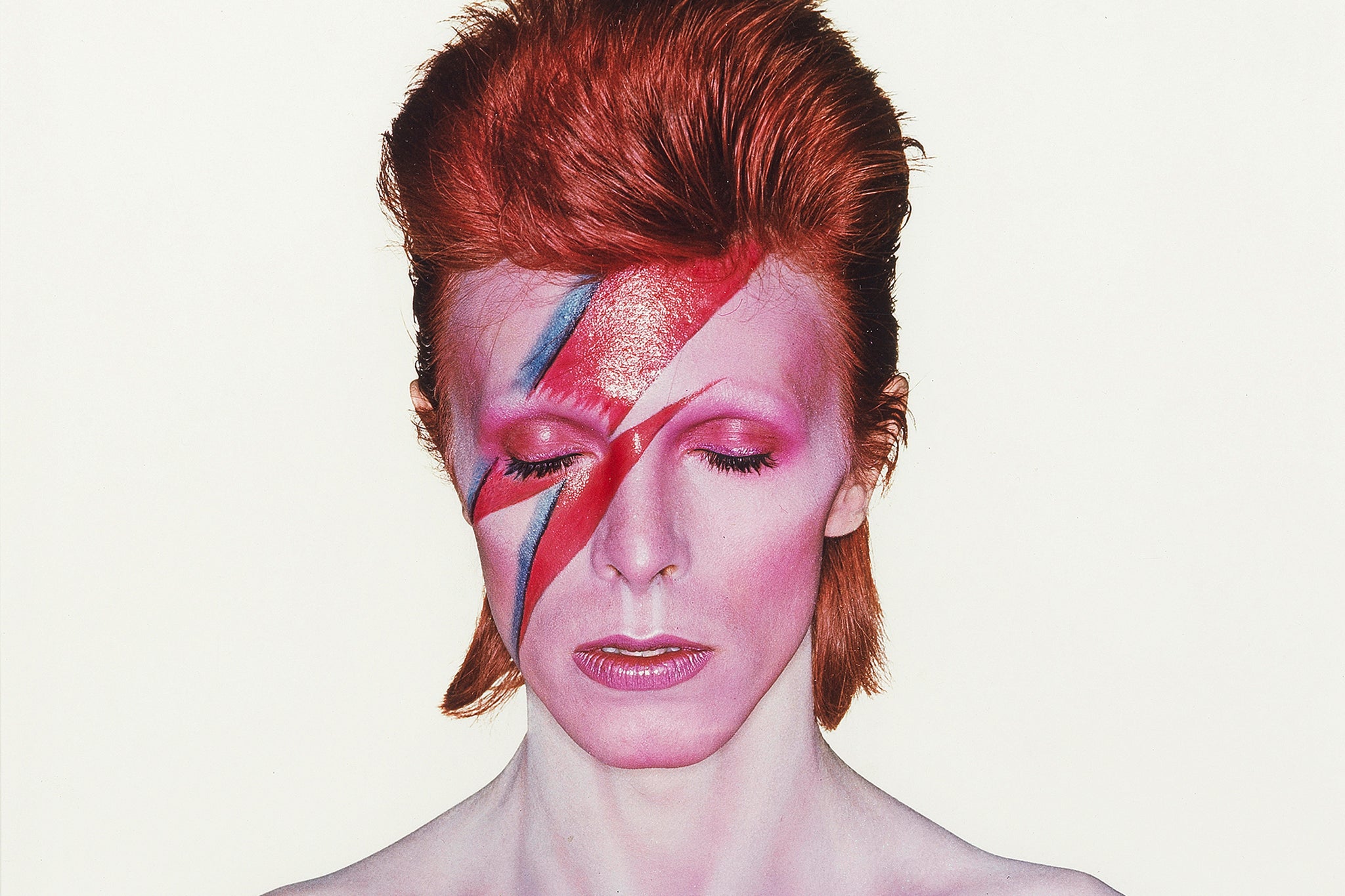 Brian Duffy’s shot of Bowie, used for the ‘Aladdin Sane’ cover