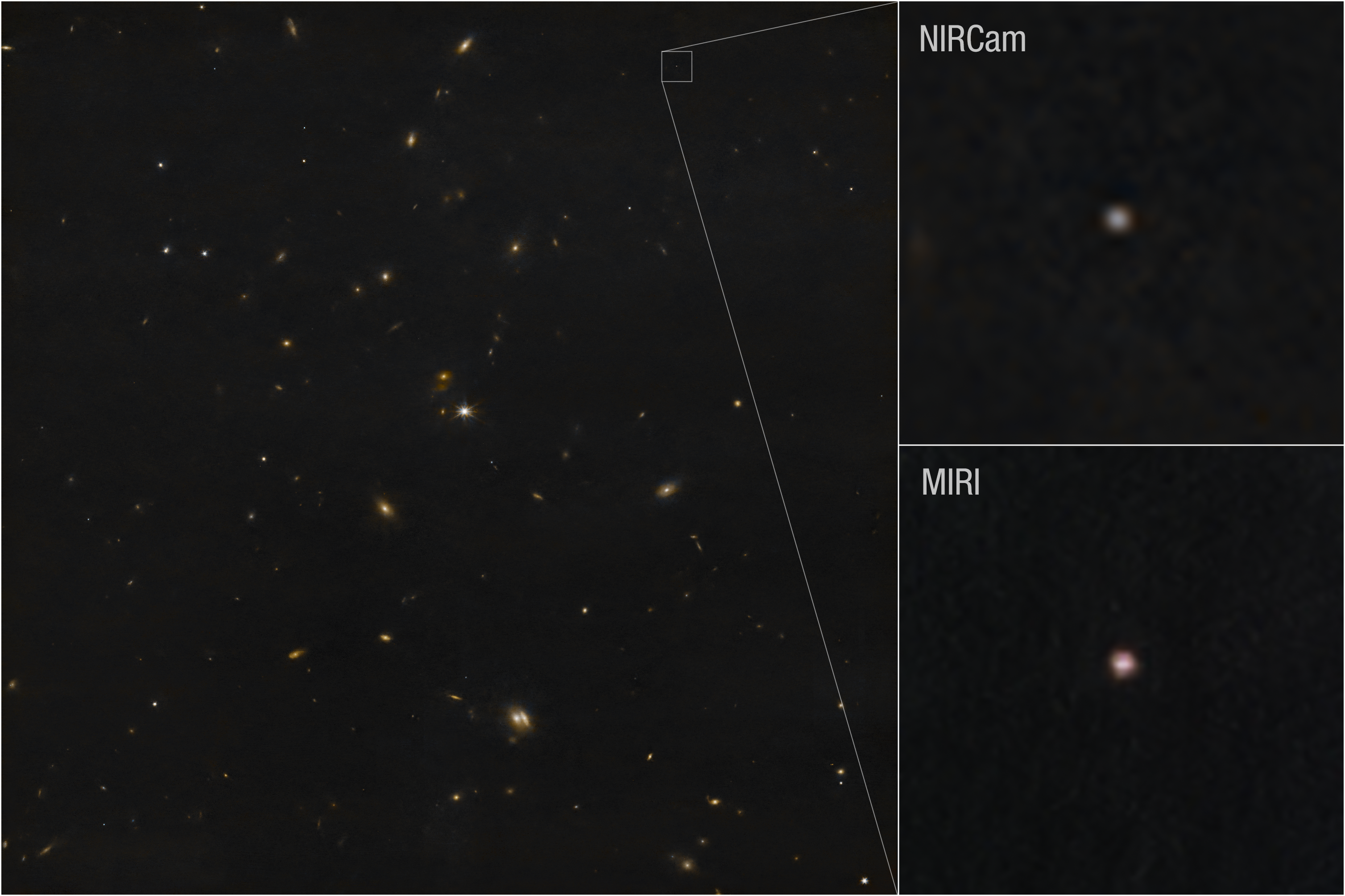 Asteroid 2024 YR4 captured using Webb telescope's NIRCam (Near-Infrared Camera) and MIRI (Mid-Infrared Instrument)