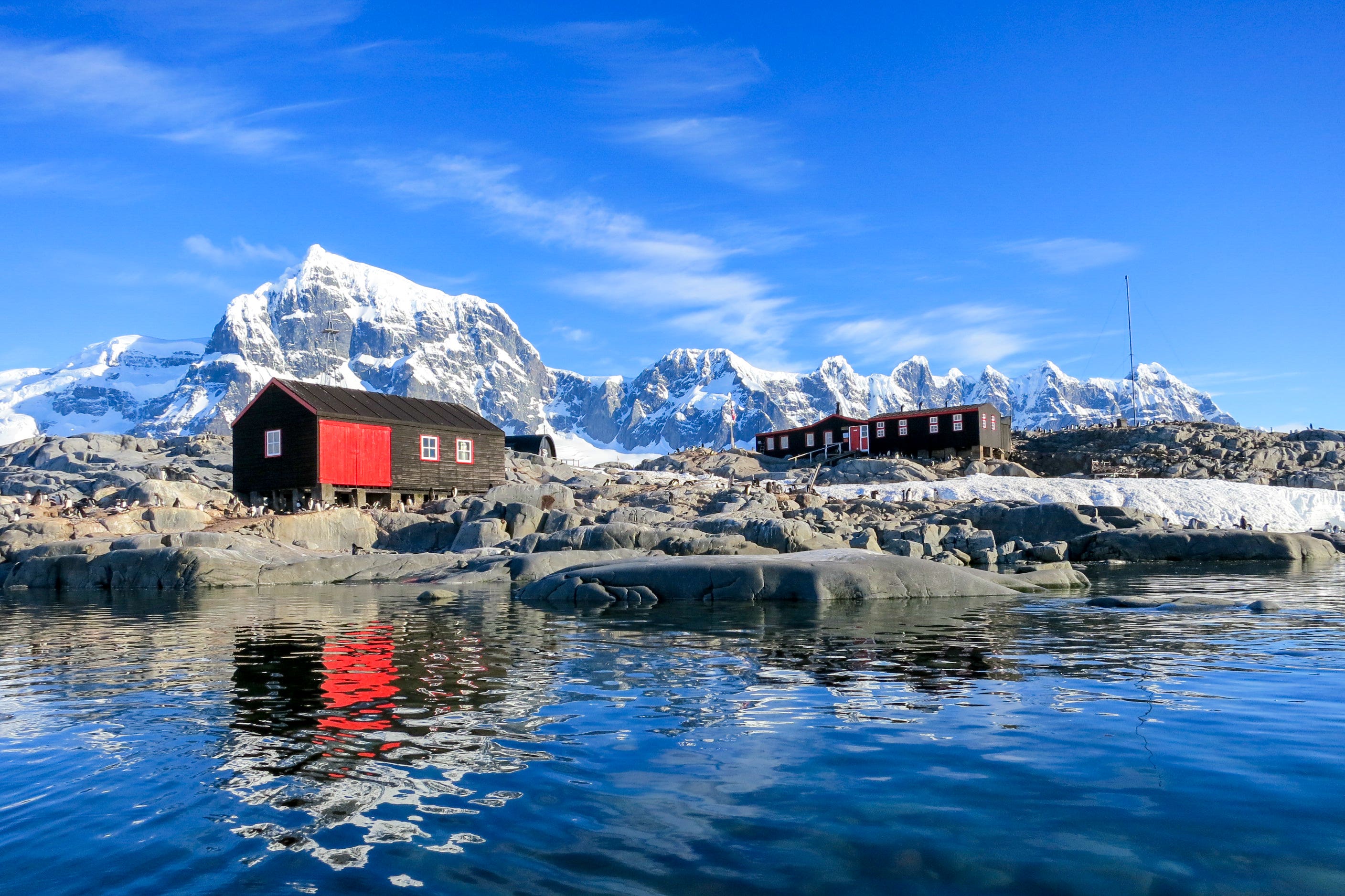Port Lockroy on Antarctica, where the team will be based during their time on the continent. (Helen Annan/UKAHT/PA)