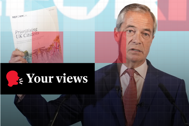 <p>Nigel Farage makes his bold announcement at a press conference in London on Monday
</p>