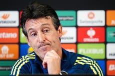 Unai Emery says Monchi exit ‘changes nothing’ at Aston Villa