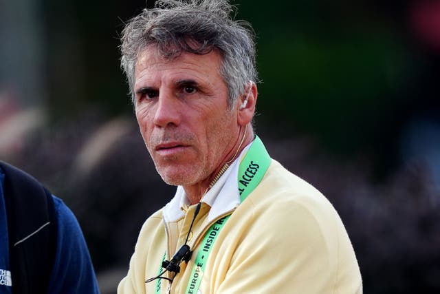 Gianfranco Zola is friends with Francesco Molinari and is his on-course buggy driver for the Ryder Cup (David Davies/PA)