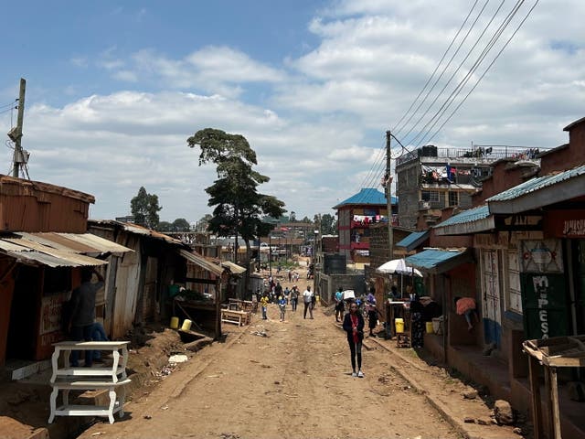 <p>Kawangare in Nairobi – where residents described the impacts of intensifying extreme weather caused by climate change</p>