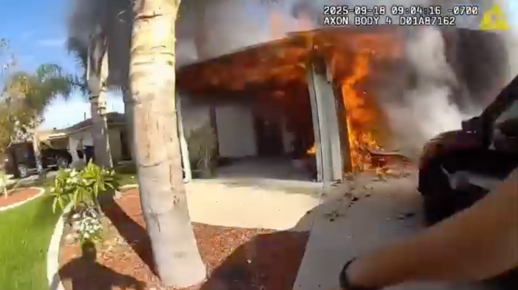 <p>Burning home rescue</p>