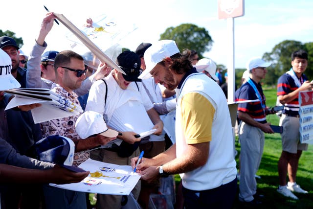 Europe are trying to embrace the atmosphere at the Ryder Cup (David Davies/PA)
