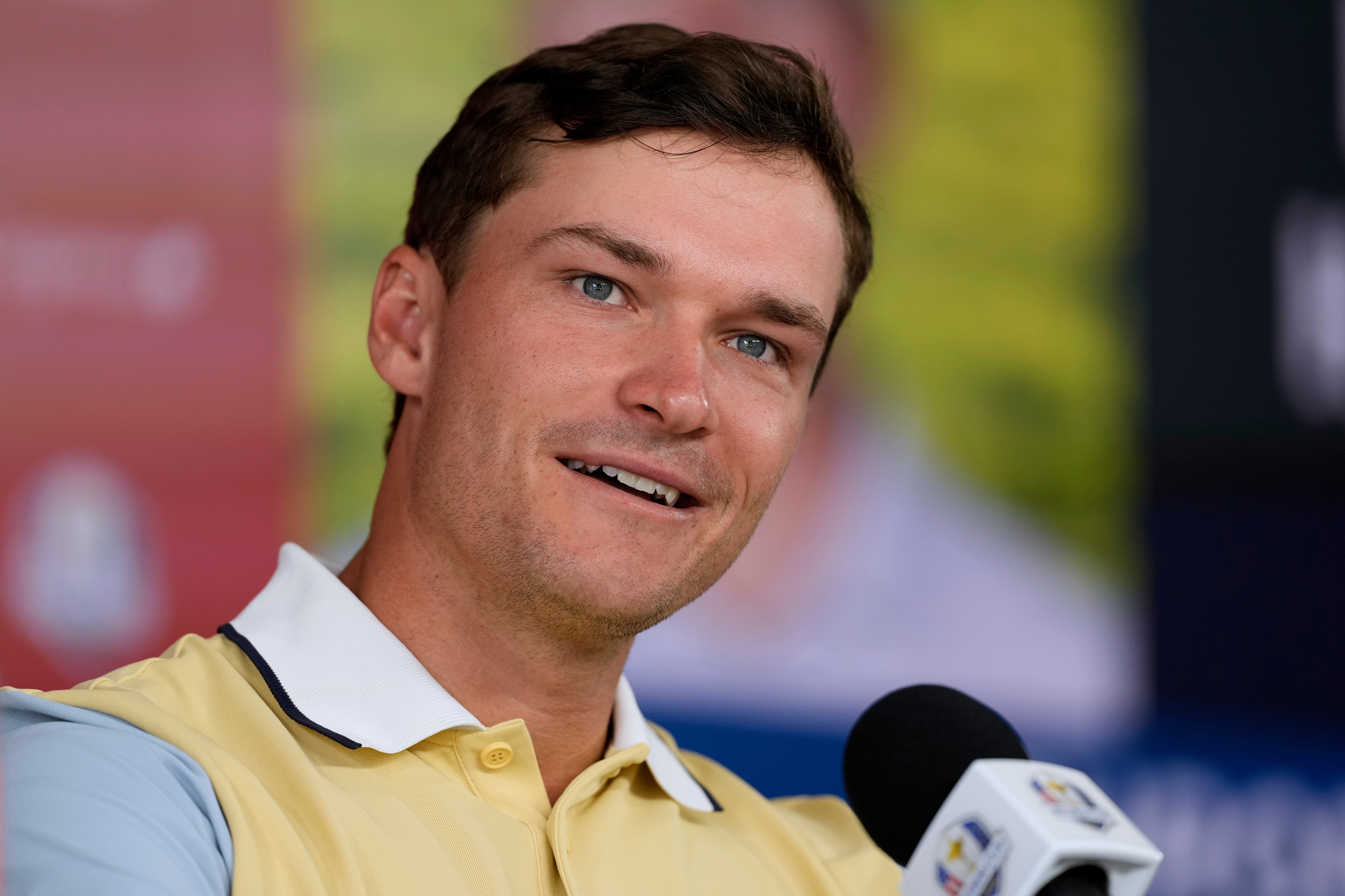 Rasmus Hojgaard has replaced his twin brother Nicolai in the Ryder Cup team (Chris Carlson/AP)