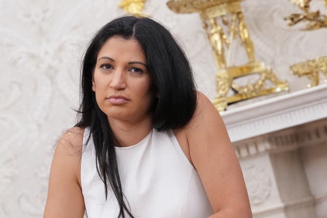 <p>Katie Miller (pictured) called her husband, White House Deputy Chief of Staff Stephen Miller, a 'sexual matador' on Fox News</p>