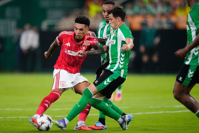 <p>Igor Jesus' brace ensured Forest earned a draw in their first Europa League match of the campaign</p>