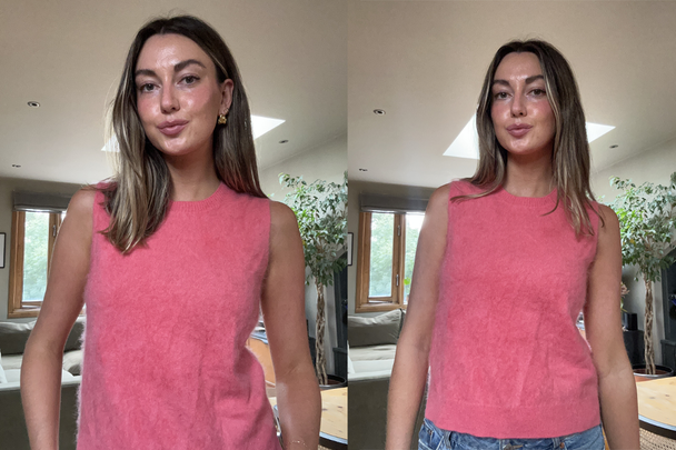 indybest review Me + Em brushed cashmere straight knit vest