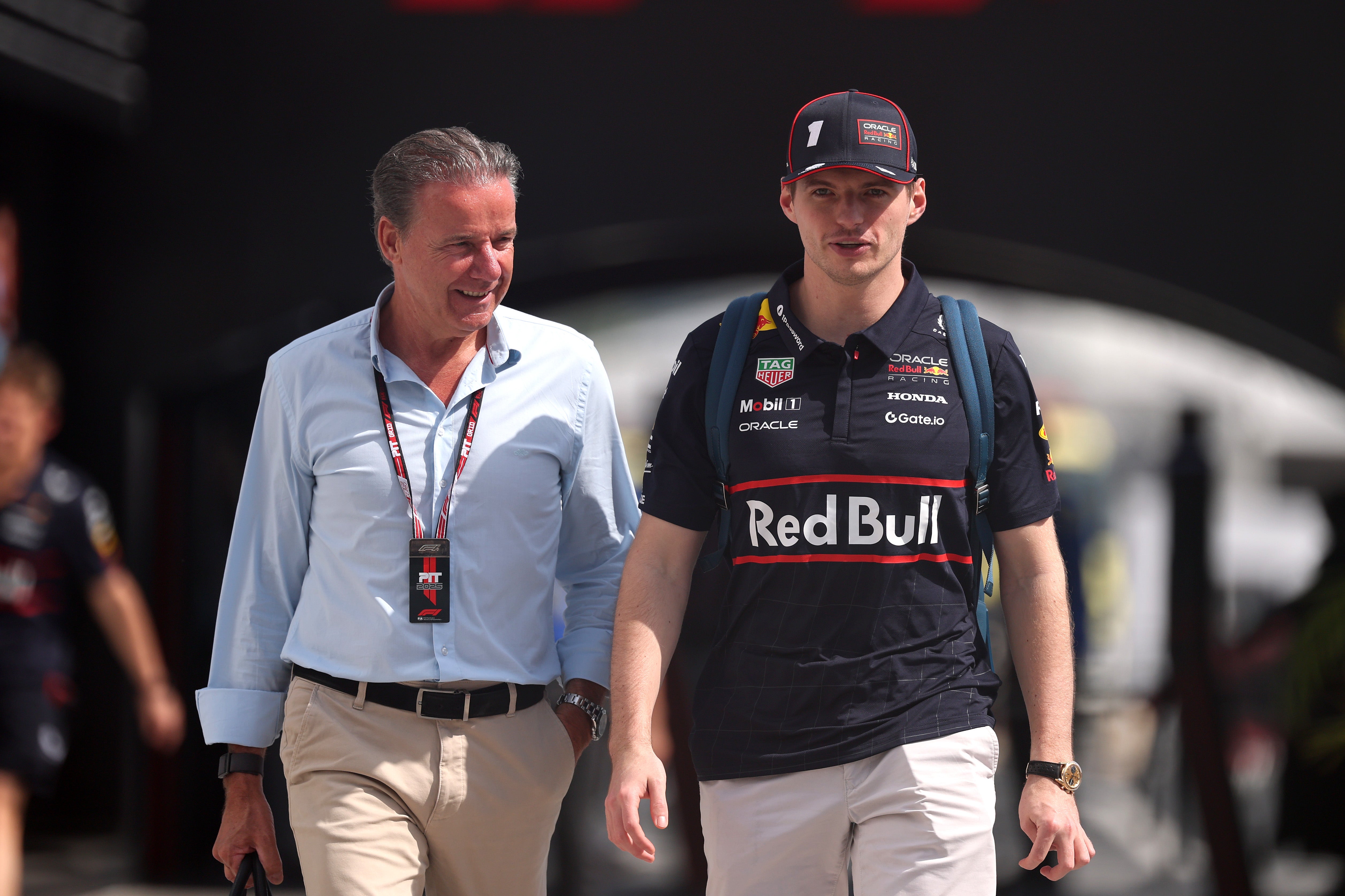 Max Verstappen’s manager Raymond Vermeulen (left) says 2026 will decide the Dutch driver’s long-term future