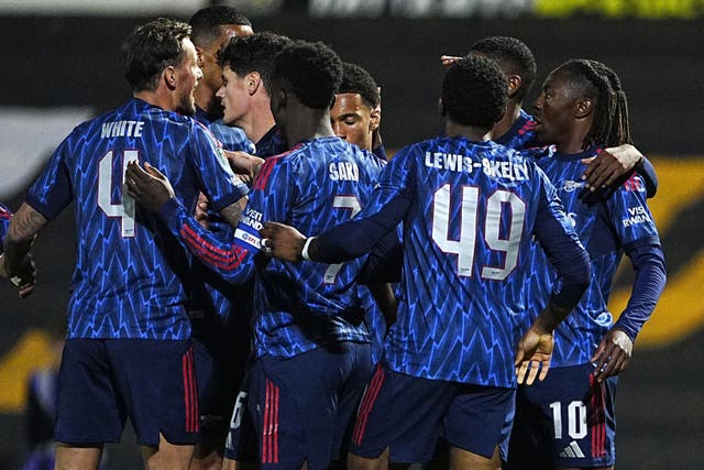 Arsenal made plenty of changes against Port Vale (Peter Byrne/PA)