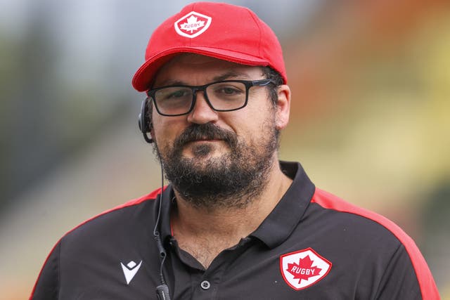 Canada head coach Kevin Rouet is preparing to face hosts England in the World Cup final (Ben Whitley/PA)