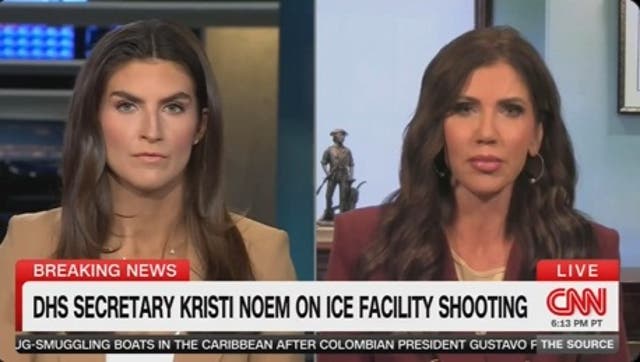 <p>Kristi Noem refused to answer whether she believed the Democratic Party should be criminalized and labeled an extremist group</p>