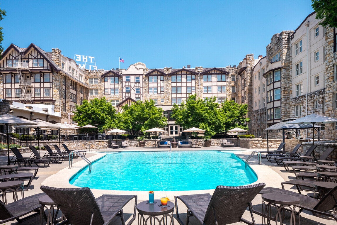 The pool at The Elms Hotel & Spa is rumoured to be haunted by the ghost of a Prohibition-era gambler