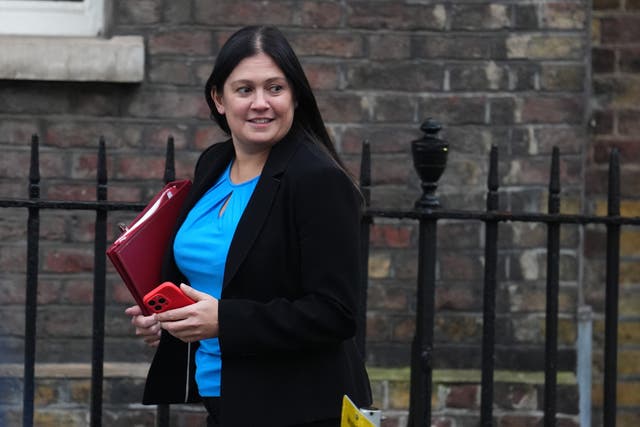 Culture Secretary Lisa Nandy leaves after a Cabinet meeting in central London (Jordan Pettitt/PA)