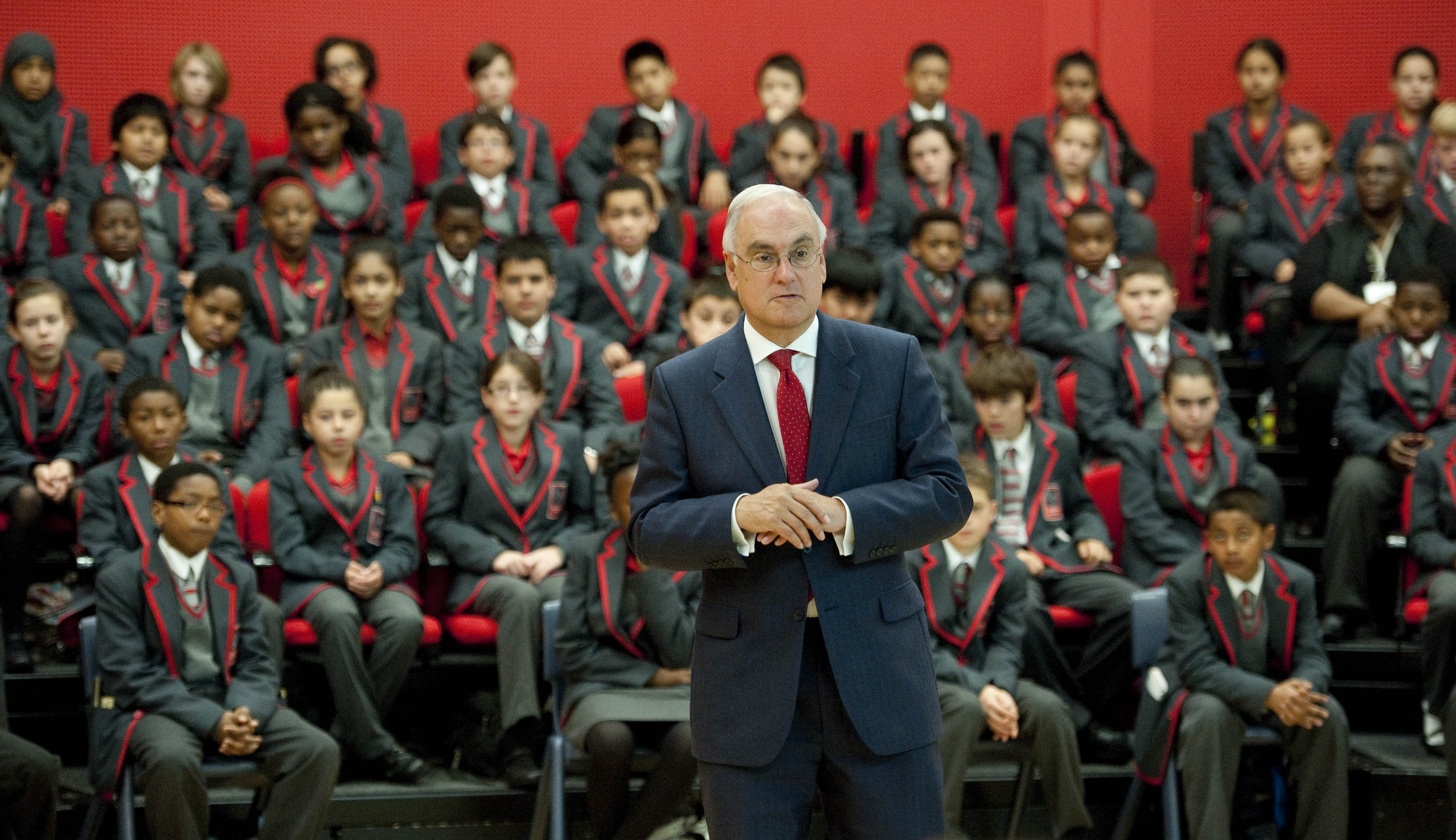 Sir Michael Wilshaw, when he was the executive principal at the Mossbourne Academy in Hackney, London, which has faced criticism since he left