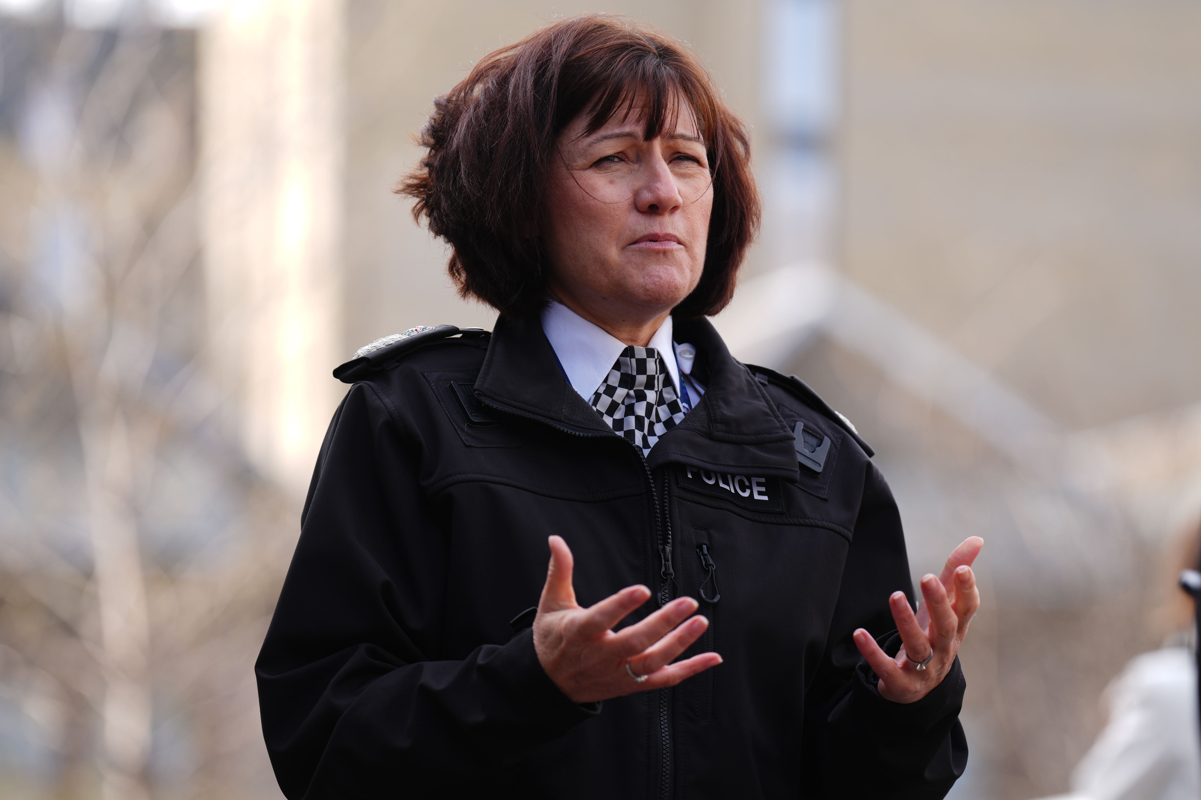 Jo Farrell referred to demonstrations around Scotland (Andrew Milligan/PA)