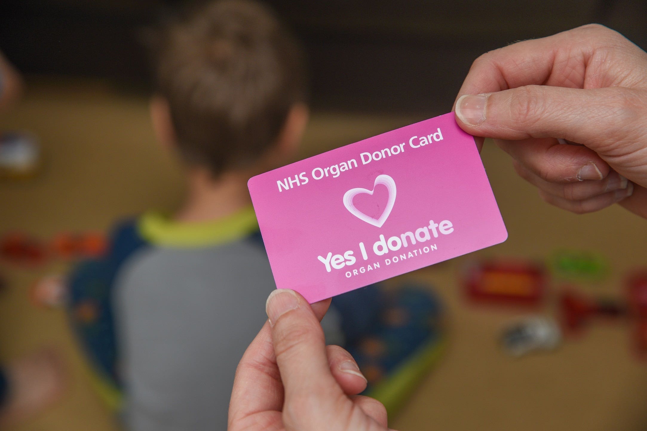 An organ donor card (NHS Blood and Transplant)
