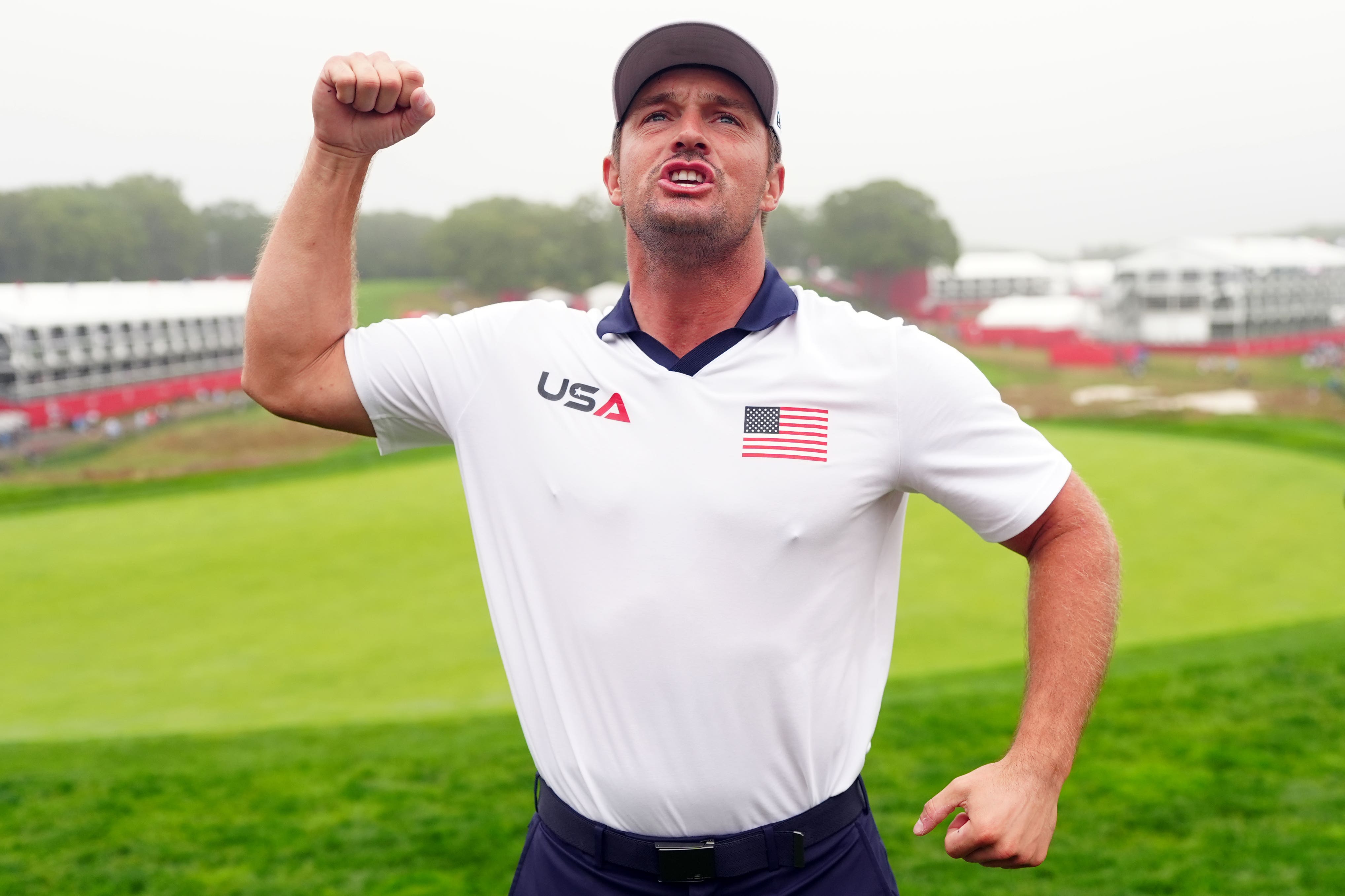 Bryson DeChambeau پس ​​از تمرین Ryder Cup (دیوید دیویس/PA) ، شعار را رهبری کرد