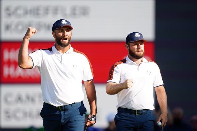 Jon Rahm and Tyrrell Hatton will lead Europe’s charge at the Ryder Cup (Mike Egerton/PA)