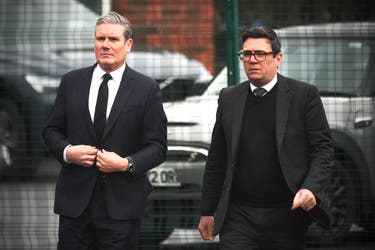 <p>Keir Starmer and Andy Burnham</p>
