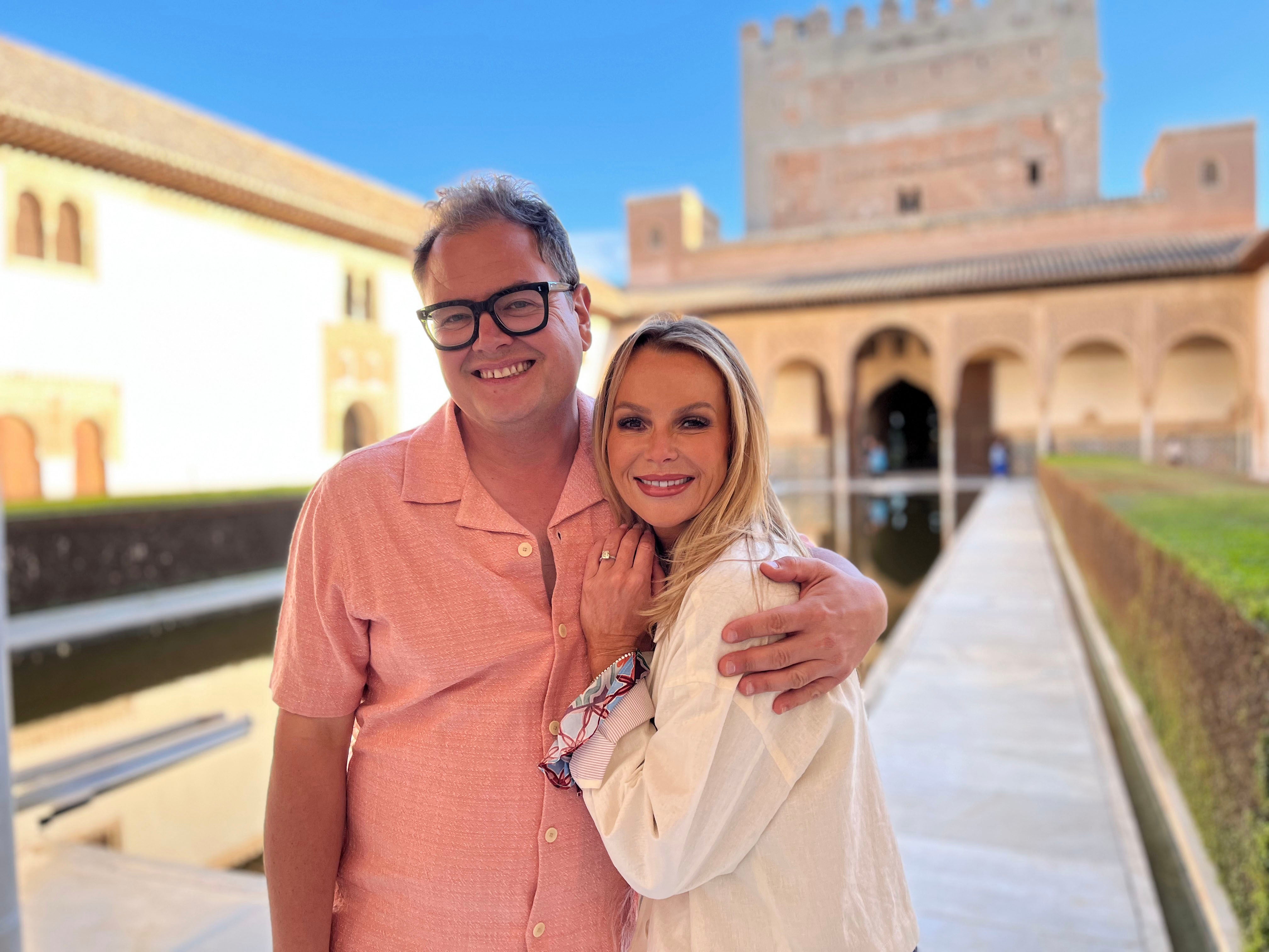 Alan Carr and Amanda Holden
