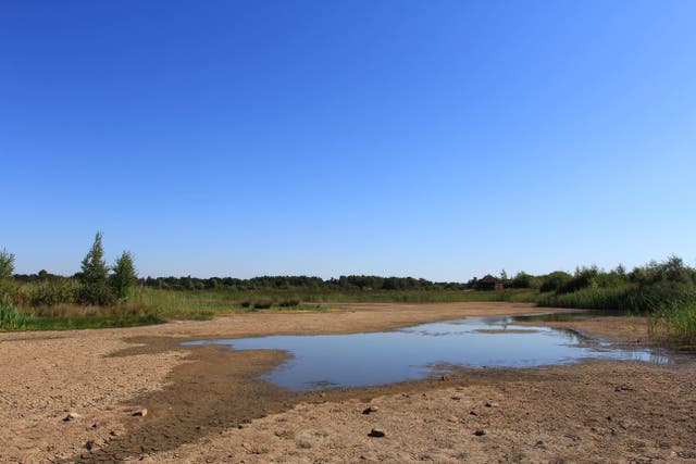 Huxter Well Marsh in Yorkshire nearly completely dry (Jim Horsfall/PA)