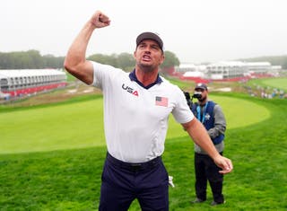 DeChambeau fired up the crowd at the Ryder Cup (David Davies/PA)